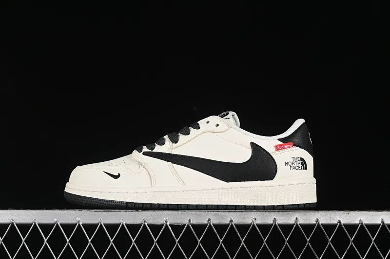 All Categories Air Jordan Jordan Series Basketball Shoes Air Jordan 1 Low High-end Customized Low-top Shoes Travis Scott x Fragment Design x Air Jordan 1 Low OG SP AJ1 Joe 1 Supreme North Face Collaboration - Off-white Black Tail Low-top Cultural and Casual Shoes DIY1688-004